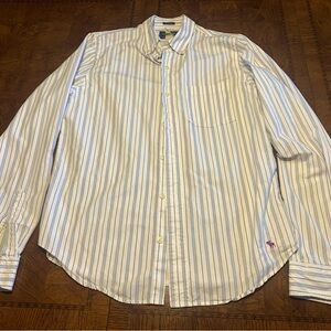 Abercrombie Striped Men's Oxford Shirt Size L